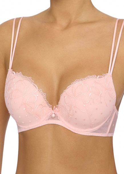 Ljusrosa push-up bh från LingaDore