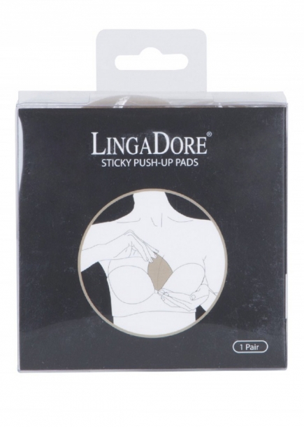 Push-up inl�ggs kuddar BH bikini baddr�kt sj�lvh�ftande beige LingaDore